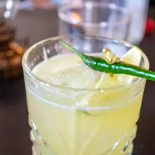 Diablo Margarita!  A reasonably spicy margarita with great flavor