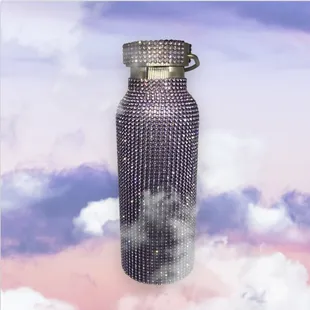 Purple Bling Thermoses with carrying strap