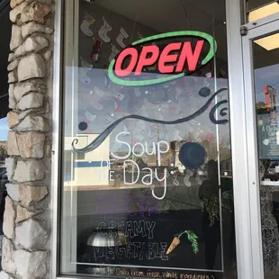 outside