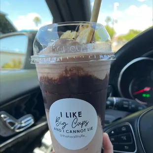 Banana chocolate smoothie