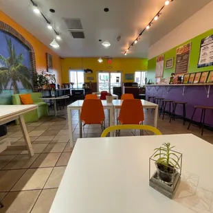 the interior of the restaurant