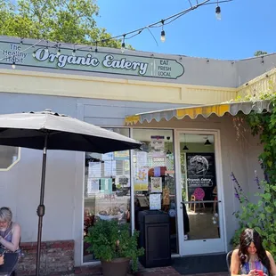 Outdoor tables for your drinking pleasure.