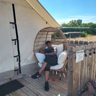 outside
