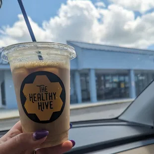 Iced pumpkin latte