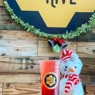 Run Rudolph energy tea! From our Christmas Menu