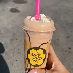1. Chocolate Peanut Butter Banana Smoothie
