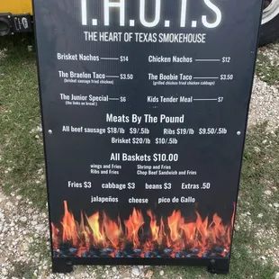 the menu