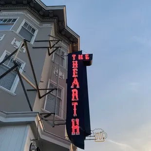 the neon sign for the restaurant
