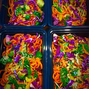 Raw Asian sweet potato noodles