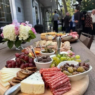 The Heid catering on our creekside patio for an engagement party