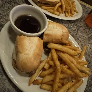 French Dip Sandwich w/ Cajun Fries