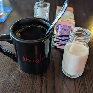 Teeny little milk jug of cream for your coffee!!