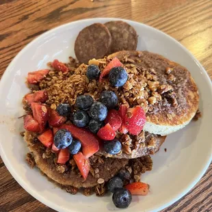 Short Stack of Oatmeal Pancakes