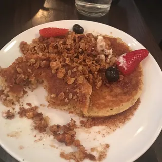 Short Stack of Oatmeal Pancakes