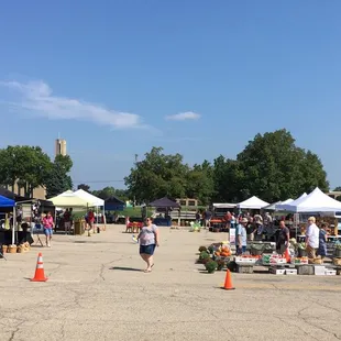 people walking through the market