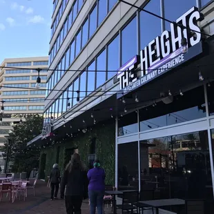the outside of the building
