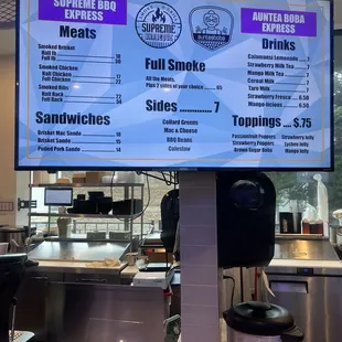 Bbq menu