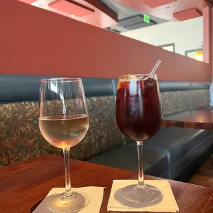 Rose Wine and Sangria.