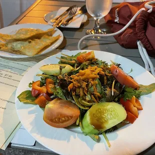 Salta.   Drenched w dressing