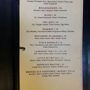 Featured Cocktails