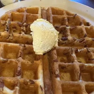 Pecan Belgian waffle. Excellent.