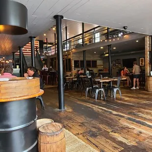 the inside of a restaurant