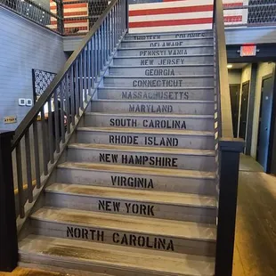 the stairs leading to the north carolina