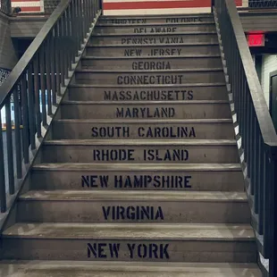 13 original colonies on the steps !!