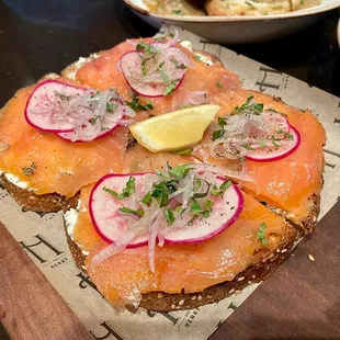 Smoked Salmon Toast