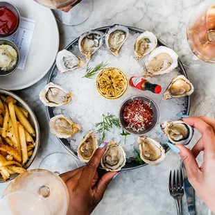 oysters and mussels, food