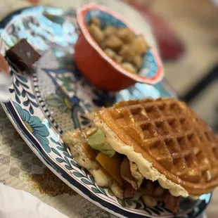 Cheddar Waffle Sandwiches