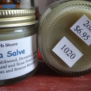 Eczema salve from The Herb Store, Albuquerque New Mexico