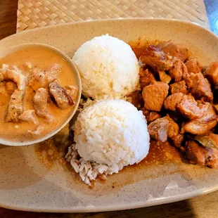 Two-Meat Combination w/ Bicol Express &amp; Pork Adobo