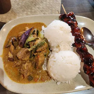 Kare Kare and BBQ stick.