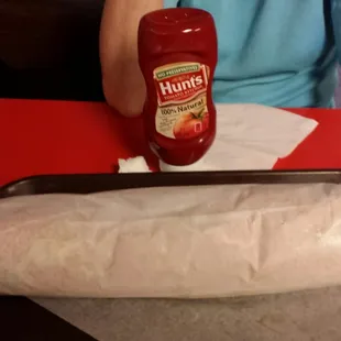 They call this the family size of Subs. It was ginormous