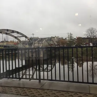 View of the river from our table.