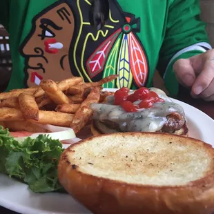 Blue Heron Burger and Brew City fries