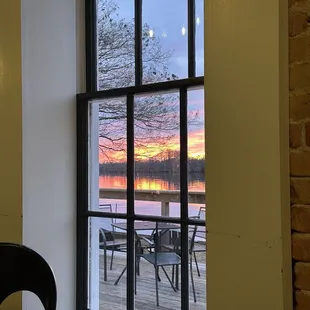 Sunset view from dining room!