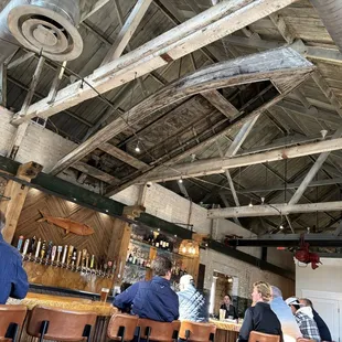 Inside decorations and the bar area