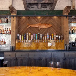 Full bar featuring all local North Carolina craft beer