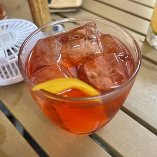 Strawberry Mezcal Negroni