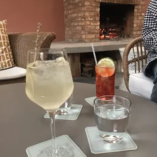 Cocktails by the fire, don&apos;t mind if I DO!!!