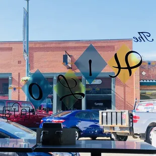 outside
