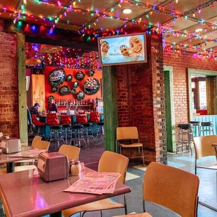 View of bar from dining area