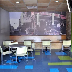 interior, sushi and sashimi