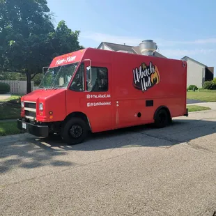 a red food truck