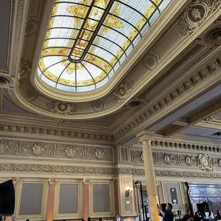 Glass dome high above the Hibernia in San Francisco.