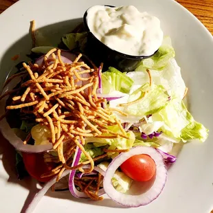 Salad with Blue Cheese Dressing