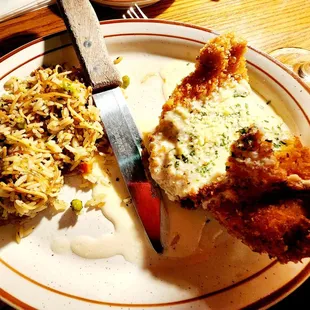 Parmesan Crusted Chicken- This was delicious. It could have used some more sauce.