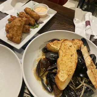 Steamed Mussels